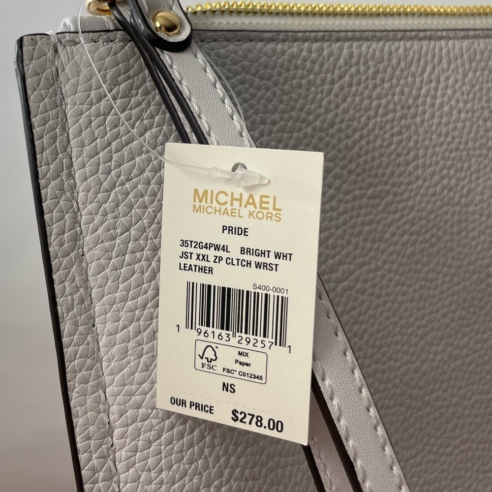 Michael Kors Pride 🌈 XXL leather zip clutch wristlet - Picture 7 of 8